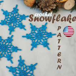 Crochet Snowflakes pattern | Christmas Tree Ornaments | Crochet Snowflakes Garland