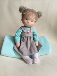 Waldorf doll 15 inch to order, steiner doll. Natural organic personalized doll.