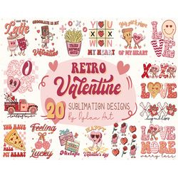 Retro Valentine Sublimation Bundle, Valentine's day png, Retro Valentine Png, Be My Valentine Png, Funny Valentine Png H