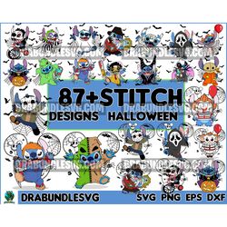 Stitch Bundle Horror Characters Svg, Bundle Halloween Svg, Halloween Svg, Horror Movie Svg, Cricut Instant Download