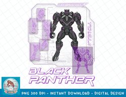 Marvel Avengers Mech Strike Black Panther Mech Schematic T-Shirt copy PNG Sublimate