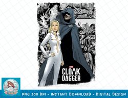Marvel Cloak & Dagger Comic Panel Graphic T-Shirt T-Shirt copy PNG Sublimate