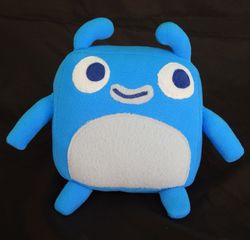 Blue Monster plush toy "Endless alphabet"