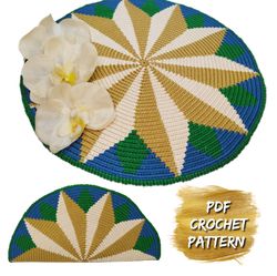 Tapestry Crochet Pattern, Mochila bag pattern, Moon mochila bag, Wayuu mochila bag pattern, Pattern Mochila