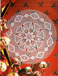 Crochet Doily Pattern - Fine ALLEGRO - Crochet diagram - Decor crochet - Vintage pattern PDF Instant download