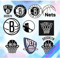 Brooklyn Nets svg, Basketball Team svg, Basketball svg, NBA svg, NBA logo, NBA Teams Svg, Png, Dxf, Digi & Instant Down