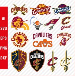 Cleveland Cavaliers Logo SVG, Cavaliers SVG Cut Files, Cavaliers PNG Logo, NBA Logo, Clipart & Cricut Files, Digi Down