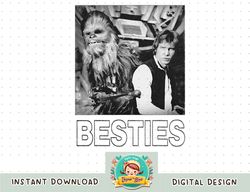 Star Wars Han Solo Chewbacca Besties Graphic png