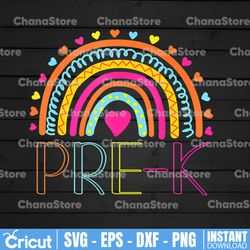 Pre K Boho Rainbow PNG, Back To School PNG , First Day Of School, Pre KTeam PNG, Pre School Teacher Gift