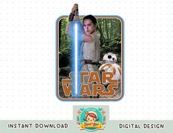 Star Wars Rey & BB-8 Episode 7 Poster Sticker png