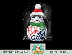 Star Wars Stormtrooper Up to Snow Good Funny Holiday png