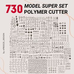 MEGA SUPER SET 730 MODELS POLYMER CLAY CUTTER