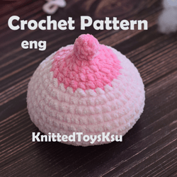 Crochet breast model, boob amigurumi pattern, breastfeeding teaching tool for lactation consultant crochet female breast