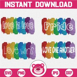 Pride png Bundle, Pride png, Gay Pride png, Lesbian pride png, png files, Love is Love sublimation Designs