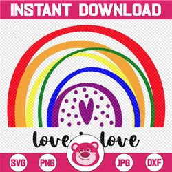 Rainbow SVG - Love is Love Svg - Rainbow Vector - Pride Svg - Gay Svg - Gay Pride Svg - Lgbtq Svg - Pride Svg Files