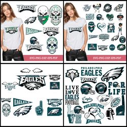 Philadelphia Eagles Bundle Svg, Eagles Svg, Eagles logo svg, Nfl svg