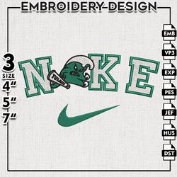 Nike Tulane Green Wave Embroidery Designs, NCAA Logo Embroidery Files, Tulane Green Wave, Machine Embroidery Files