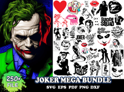 250 Joker Mega Bundle, Trending Svg, Joker Svg