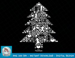Marvel Hawkeye Christmas Tree Collage T-Shirt copy PNG Sublimate