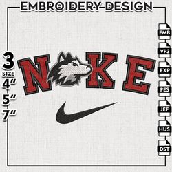 Nike Northern Illinois Huskies Embroidery Designs, NCAA Logo Embroidery Files, Machine Embroidery Files