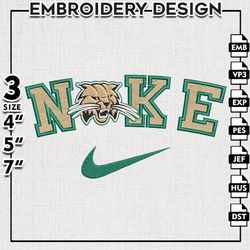 Nike Ohio Bobcats Embroidery Designs, NCAA Logo Embroidery Files, Ohio Bobcats, Machine Embroidery Files