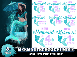 8 Mermaid school Bundle, Trending Svg, Mermaid School SVG