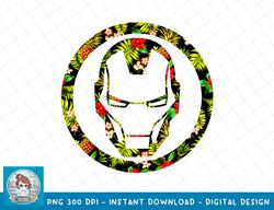 Marvel Infinity War Iron Man Floral Symbol Graphic T-Shirt T-Shirt copy PNG Sublimate