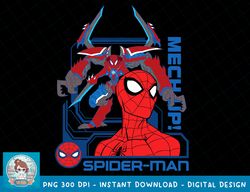 Marvel Mech Strike Monster Hunters Spider-Man Mech Up T-Shirt copy PNG Sublimate