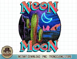 Neon Moon Retro Western T-Shirt copy png sublimation