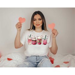 Womens Valentines Day Tshirt,Valentine Coffee Shirt,Womens Valentines Day Sweater,Valentines Day Shirt,Cute Gift For Cou