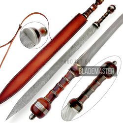 Damascus Steel Viking Sword, Gladiator Sword, Medieval Sword, Norse Wedding Sword, Gift, Groomsmen Gift, Christmas Gift