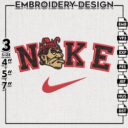 Nike San Diego State Aztecs Embroidery Designs, NCAA Embroidery Files, San Diego State Aztecs, Machine Embroidery Files