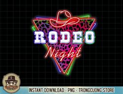 Rodeo Night Leopard Neon Cowboy Hat Tank Top copy png sublimation