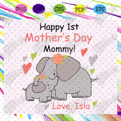 Happy 1st mothers day svg, mothers day svg, mothers day gift, mothers day gift from daughter, custom listing, mothers da