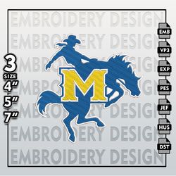McNeese Cowboys  Embroidery Designs, NCAA Logo Embroidery Files, NCAA McNeese, Machine Embroidery Pattern