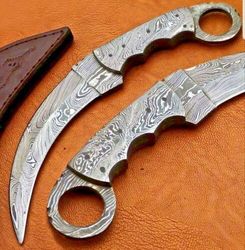 Full Tang Hand Forged Damascus Steel Hunting Karambit Knife with Full Damascus Body: The Ultimate Hunting Experience