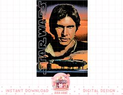 Star Wars Han Solo Millennium Falcon Retro Poster png