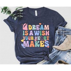 Cinderella Princess Shirt / A Dream Is A Wish Your Heart Makes Shirt / Disney Song Lyrics / Disney World T-shirt / Disne