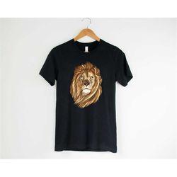 Lion Shirt, Lion Tee, Lion Shirt, Lion Shirt, Leo Shirt, Gift for Her, Animal Lover, Graphic Tees, Animal Shirts, Gift F