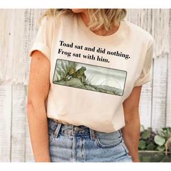 Frog And Toad Shirt, meme Cottagecore Aesthetic, Gift for friend, Vintage Classic Book Unisex Shirt