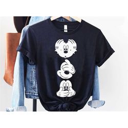 Disney Mickey Mouse Three Faces Shirt / Disney Mickey T-shirt / Disney Birthday / Walt Disney World / Magic Kingdom / Di