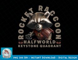 Marvel Rocket Raccoon Halfworld Keystone Quadrant T-Shirt copy png, sublimation