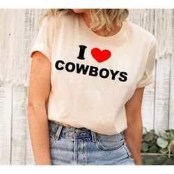 I Love Cowboys Shirt, 2000s Shirt, Cowboy Pillows Shirt