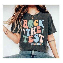 Rock The Test Shirt, Teacher Testing | Testing Coordinator Shirt | Funny Testing Shirt | State Testing Shirt | Teacher S