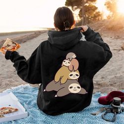 Funny Sloth Unisex Sweatshirt, Sloth Lover Shirt, Animal Lover Shirt, Cute Animal tee, Funny Graphic Tees, Adorable Anim