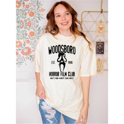 Woodsboro Horror Club Shirt - Scream, Scream-Ghost, Thriller, Horror, Scary - Halloween Sweatshirt - Halloween Shirt - G