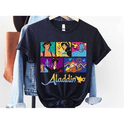 Vintage Disney Aladdin Shirt / Aladdin Jasmine Genie Jafar And Abu T-shirt / Walt Disney World / Disneyland Trip Outfits