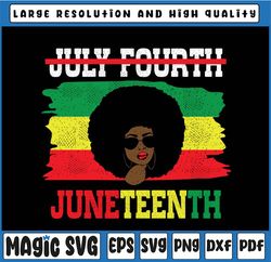 Juneteenth Fourth of July SVG PNG Silhouette, BLM Black Lives Matter, Juneteenth Black History Svg, American African Fre