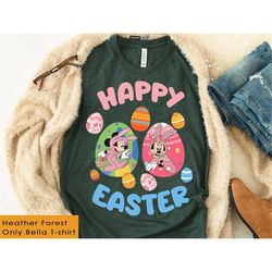 Bunny Mickey and Minnie Eggs Happy Easter Shirt / Disney Easter 2023 T-shirt / Easter Egg Hunt Shirt / Walt Disney World