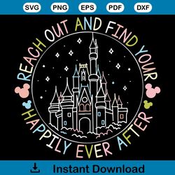 Happily Ever After Magic Kingdom SVG Cutting Digital File